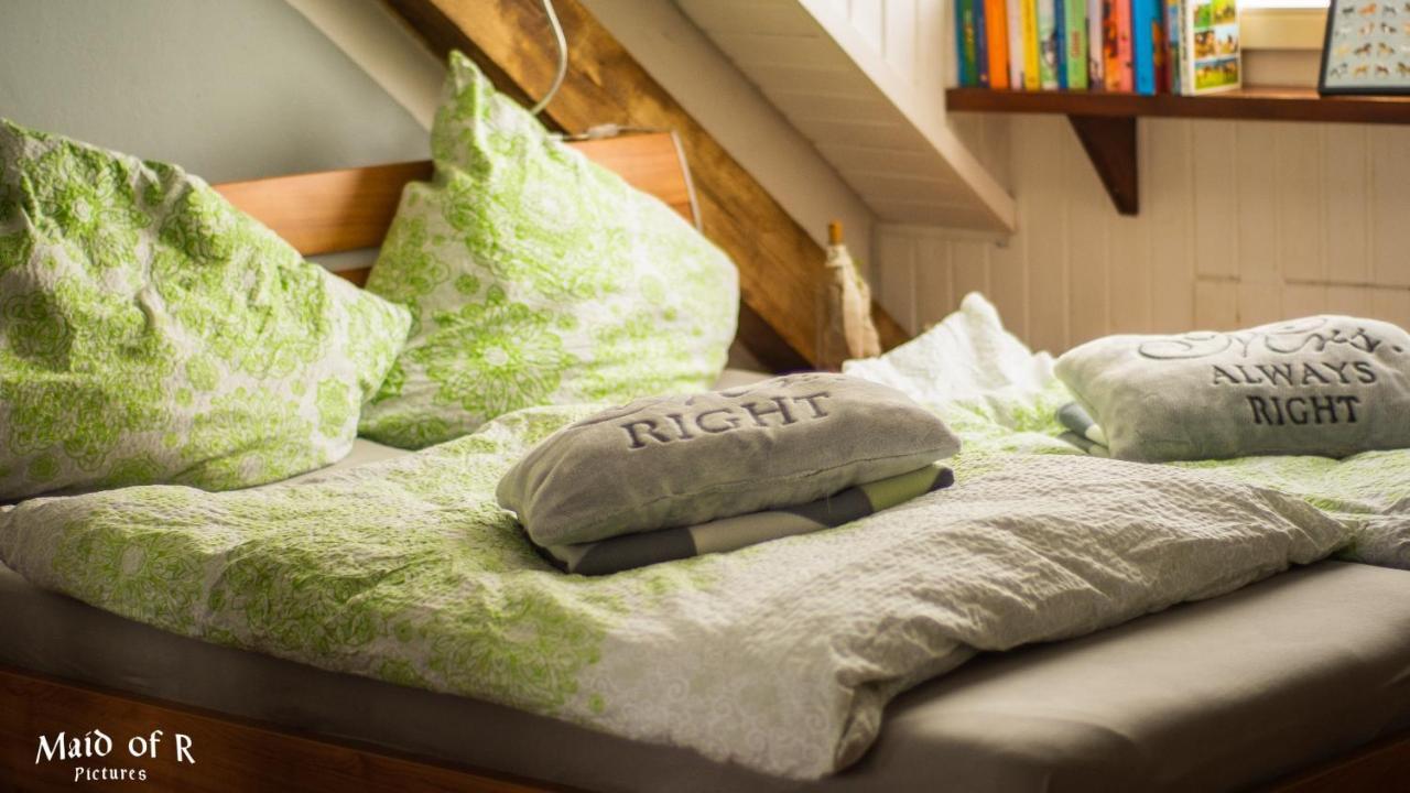 Hof Vierzehnender Im Hohen Venn - 70Qm Fachwerk-Studio - Grosses Wohn-Schlafzimmer Mit Dachterrasse Und Kaminofen - Separate Kueche - Perfekt Fuer Paare - Monschau - Eifel - Hunde Willkommen - Islandpferde ภายนอก รูปภาพ